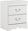 Traditional White Nightstand - Anarasia