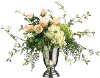 Pink and Green Hydrangea, Rose and Petunia Arrangement in Vase