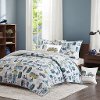 Blue and Green Twin Drive Away 3 Piece Bedding Collection