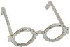Silver Aluminum Glasses Sculpture