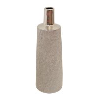 14 Inch Champagne Ceramic Vase