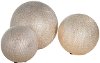 6 Inch Champagne Ceramic Round Orb