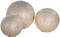 6 Inch Champagne Ceramic Round Orb