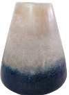 11 Inch Multi Color Glass Vase