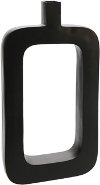 22 Inch Black Metal Cut Out Vase