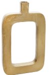 18 Inch Gold Metal Cut Out Vase