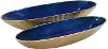 22 Inch Champagne Gold Aluminum Oval Bowl