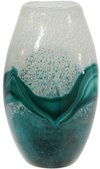 12 Inch Green Mix Glass Vase