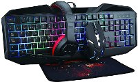 SC-44GK 4 IN 1 RGB COLOR KEYBOARD COMBO Supersonic 4-in-1 RGB Gaming Kit