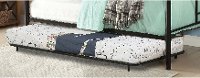 Contemporary Black Metal Twin Trundle - Opal