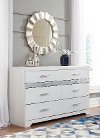 Modern White Dresser - Panarama Place
