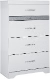 Modern White Chest of Drawers - Panarama Place