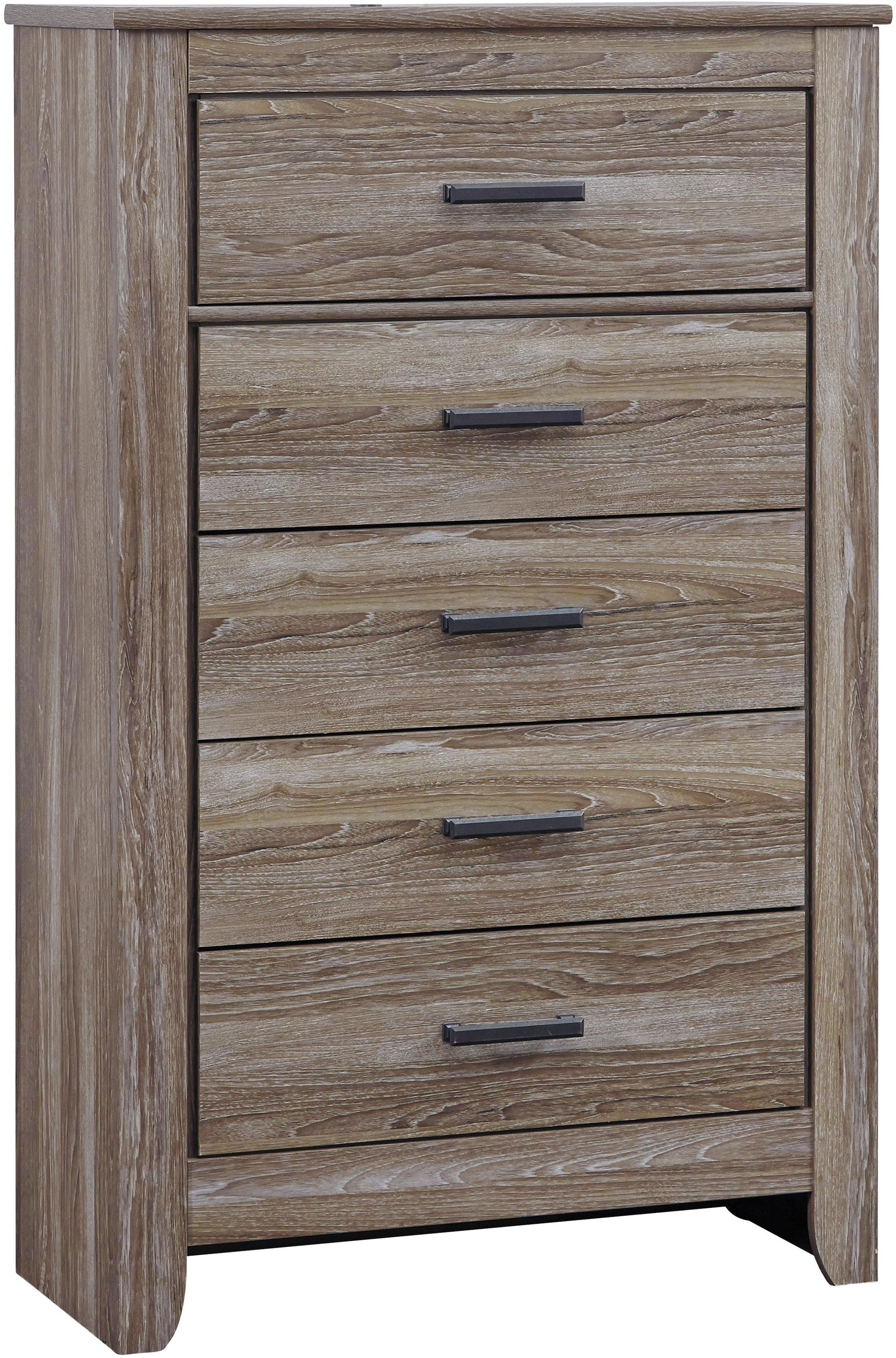 Contemporary Vintage Oak Chest of Drawers - Burlington-1