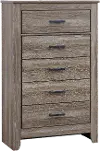 Contemporary Vintage Oak Chest of Drawers - Burlington