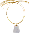 35 Inch Gold Metal Statue with Marble Base - Agra