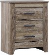 Contemporary Vintage Oak Nightstand - Burlington