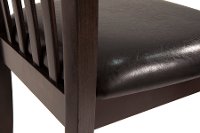 Dark Brown Upholstered Dining Room Chair - Leedsmore-2