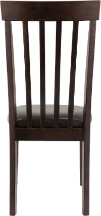 Dark Brown Upholstered Dining Room Chair - Leedsmore-3