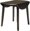 Leedsmore Dark Brown Round Drop Leaf Dining Room Table