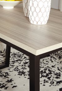 Colwick Contemporary Black and Brown 3 Piece Dining Room Set-4