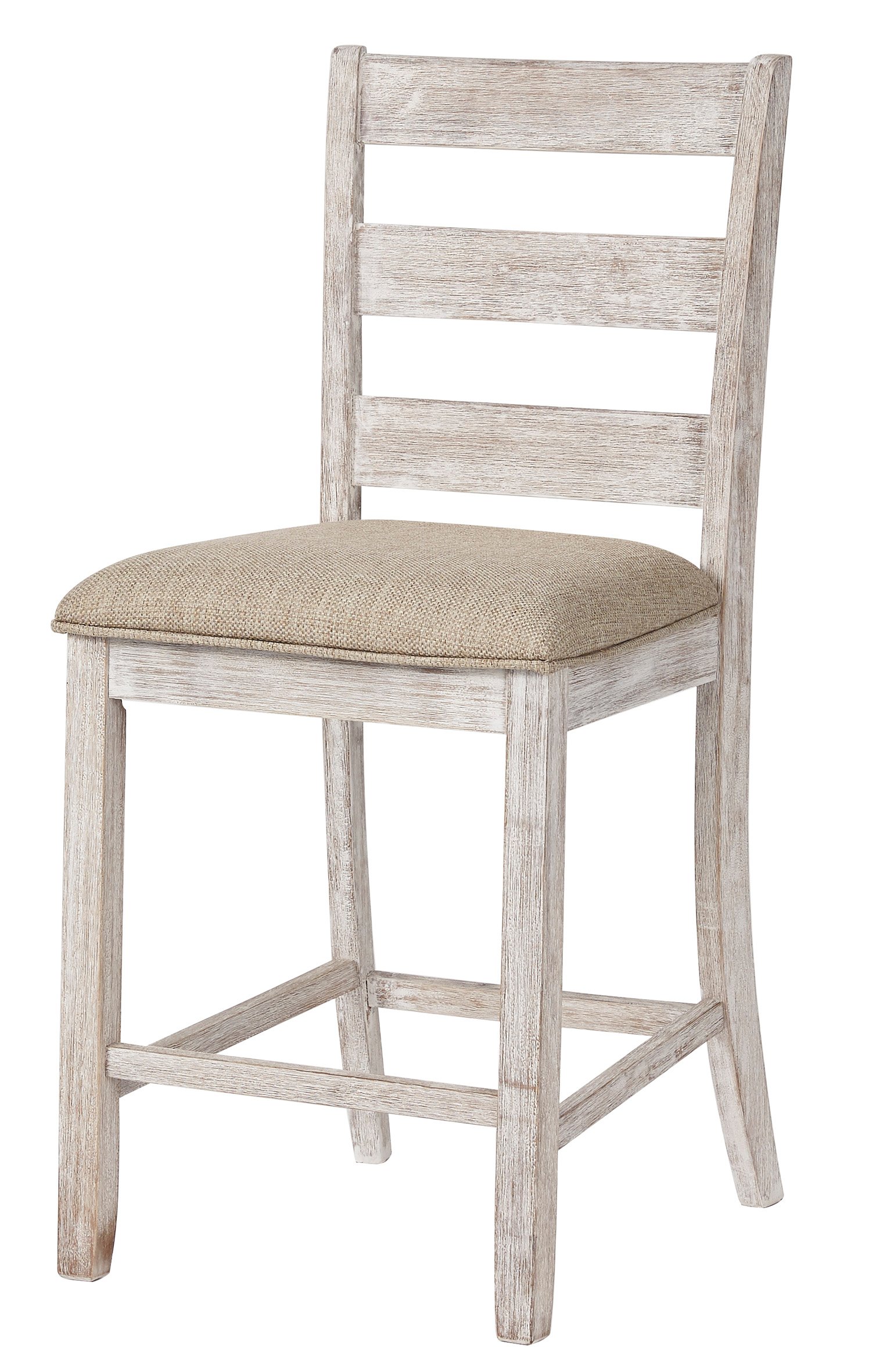 Modern Farmhouse Antique White Counter Height Stool - Markson-1