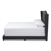 Contemporary Charcoal Gray Upholstered Full Bed - Natasha-4
