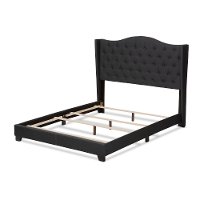 Contemporary Charcoal Gray Upholstered Full Bed - Natasha-5
