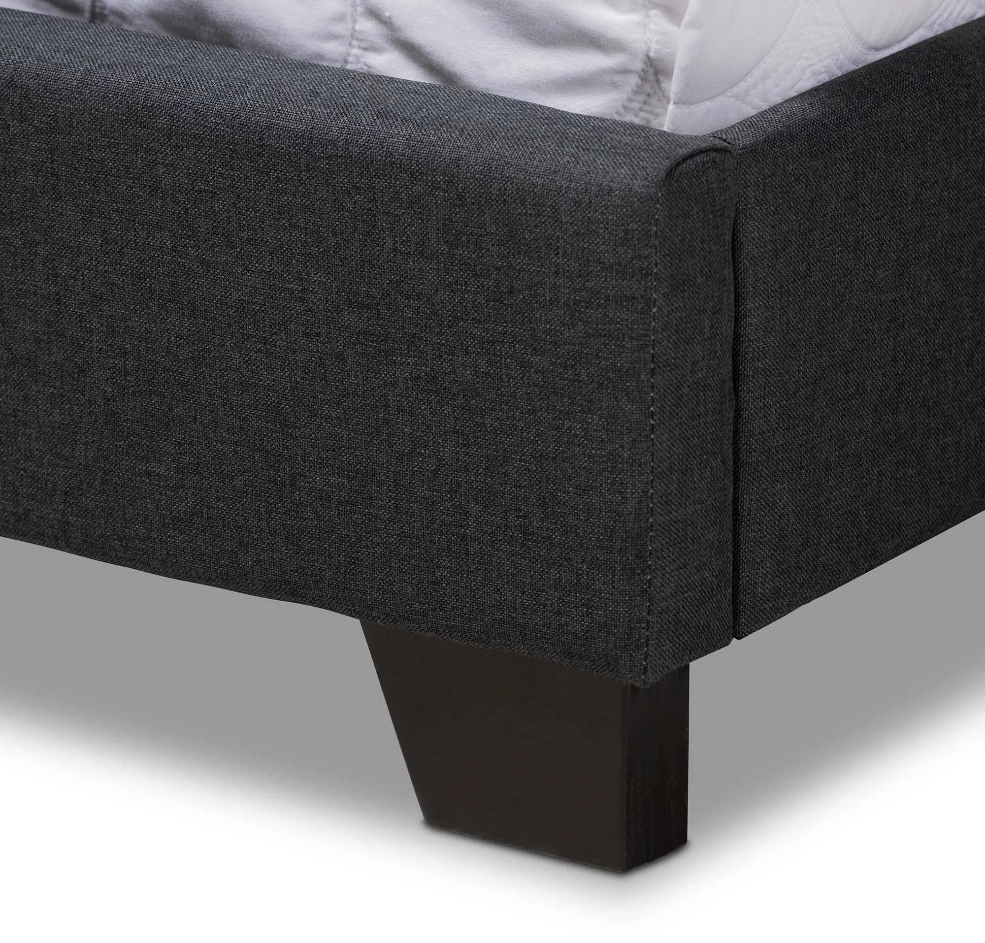 Contemporary Charcoal Gray Upholstered Full Bed - Natasha-7