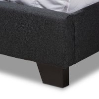 Contemporary Charcoal Gray Upholstered Full Bed - Natasha-7