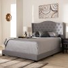 149-8929-RCW Contemporary Light Gray Upholstered Full Bed - Natasha