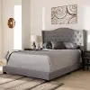 149-8929-RCW Contemporary Light Gray Upholstered Full Bed - Natasha