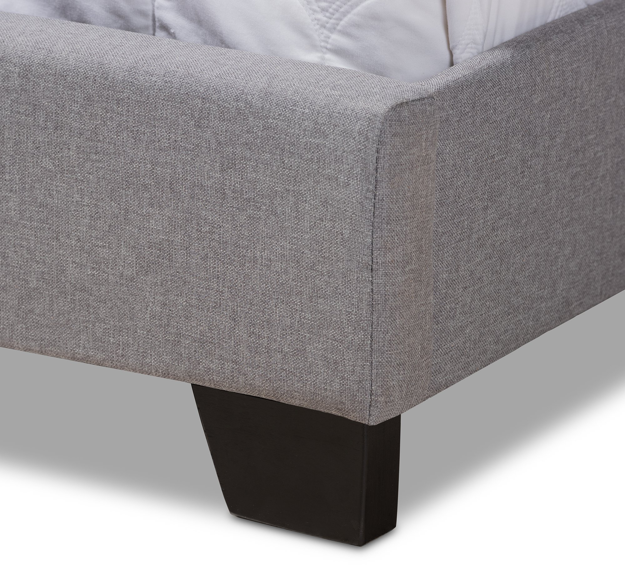 Contemporary Light Gray Upholstered Queen Bed - Natasha-8