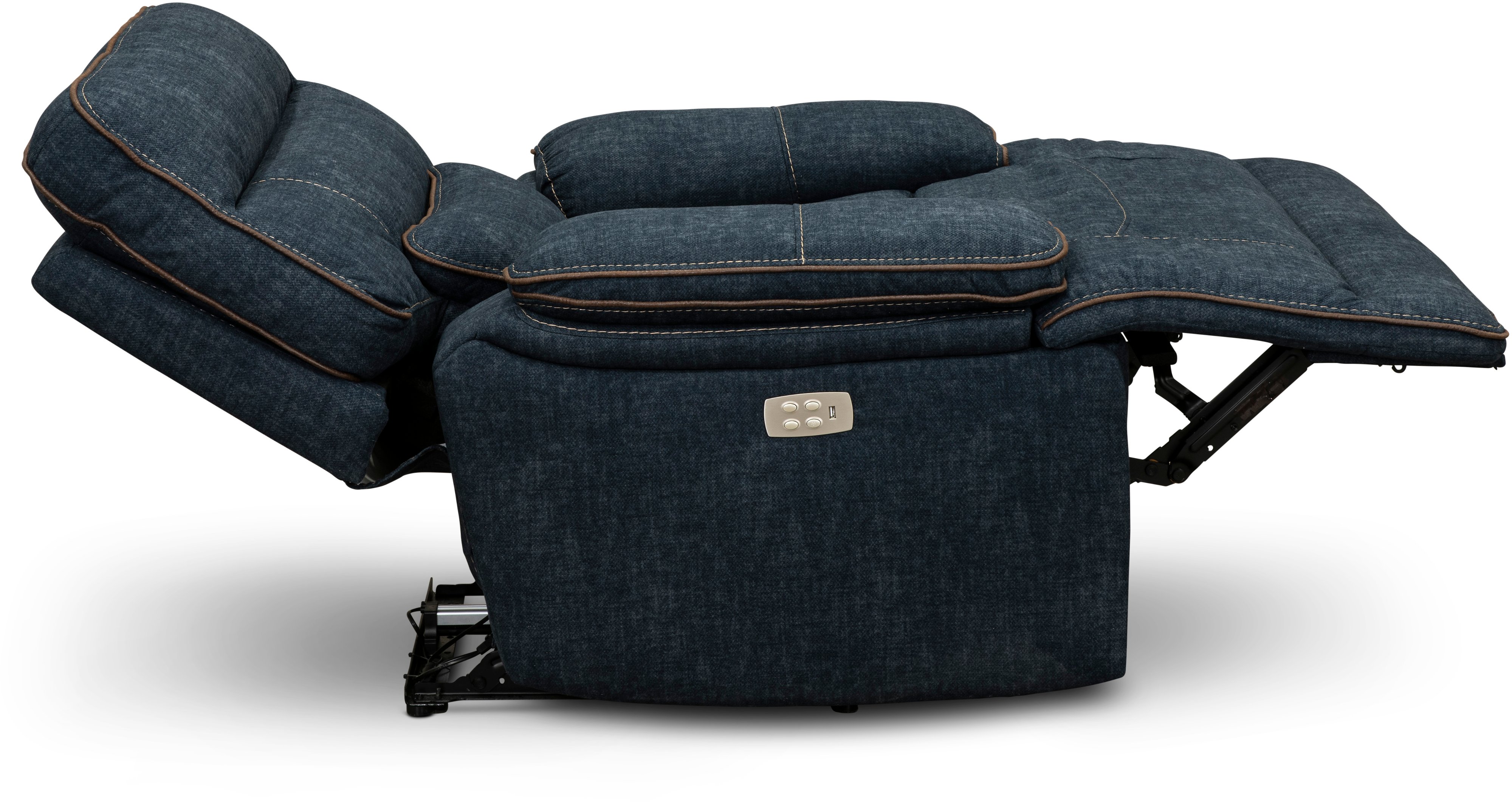 Rock Quarry Indigo Blue Power Recliner-3