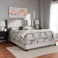 149-8946-RCW Contemporary Beige Upholstered King Bed - Westley