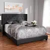 149-8941-RCW Contemporary Charcoal Upholstered Full Bed - Westley