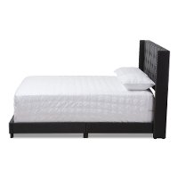 Contemporary Charcoal Upholstered Full Bed - Westley-4
