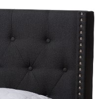 Contemporary Charcoal Upholstered Full Bed - Westley-6