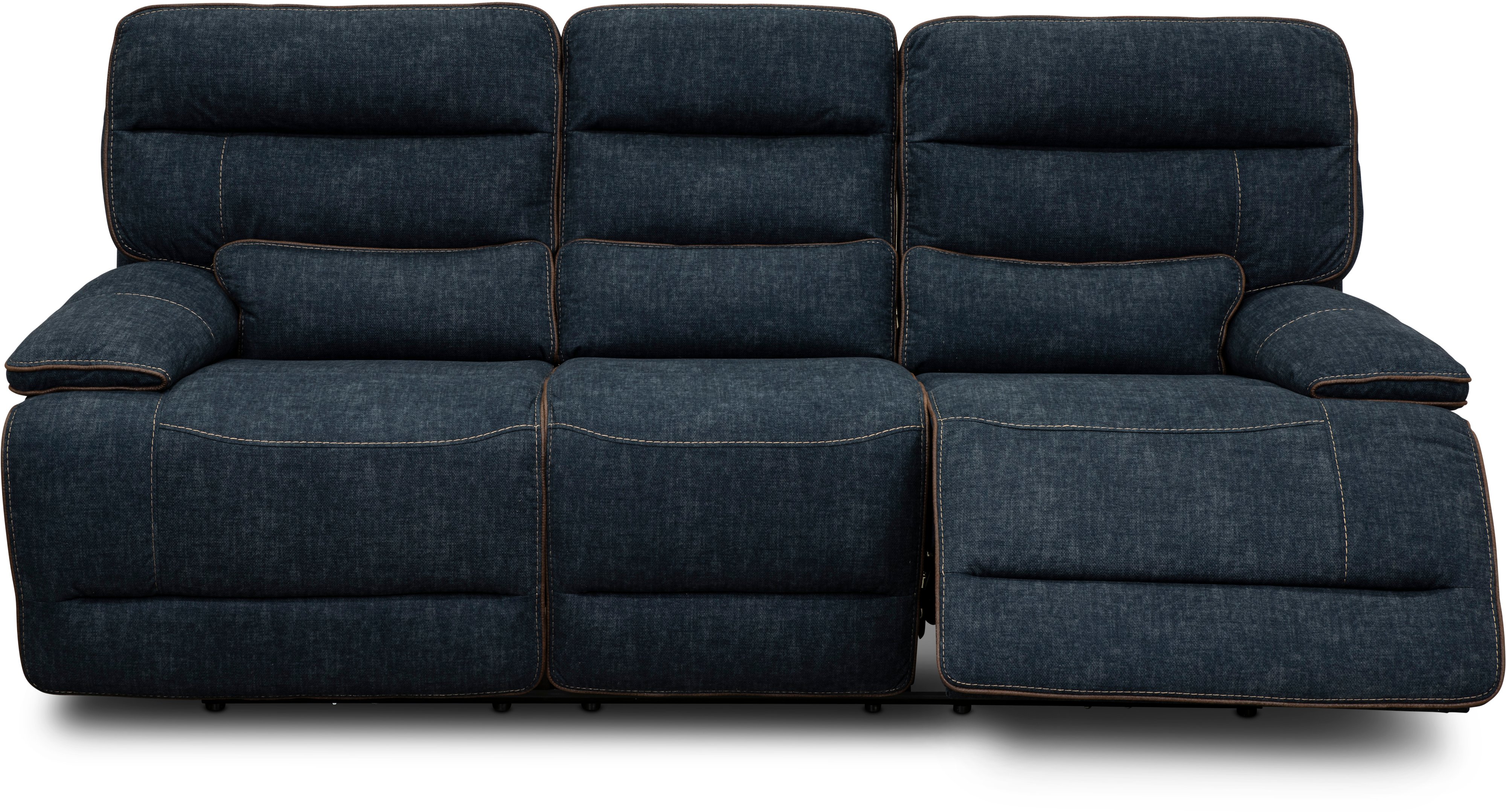 Rock Quarry Indigo Blue Power Reclining Sofa-2