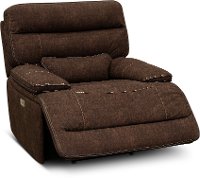 Coffee Brown Power Recliner - Rock Quarry