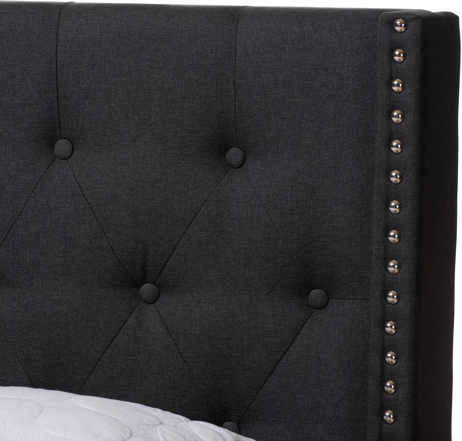 Contemporary Charcoal Upholstered Queen Bed - Westley-6