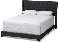 Contemporary Charcoal Upholstered King Bed - Westley-3