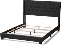 Contemporary Charcoal Upholstered King Bed - Westley-5