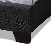 Contemporary Charcoal Upholstered King Bed - Westley-7