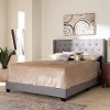 149-8938-RCW Contemporary Light Gray Upholstered Full Bed - Westley