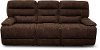 Coffee Brown Power Reclining Sofa - Rock Quarry