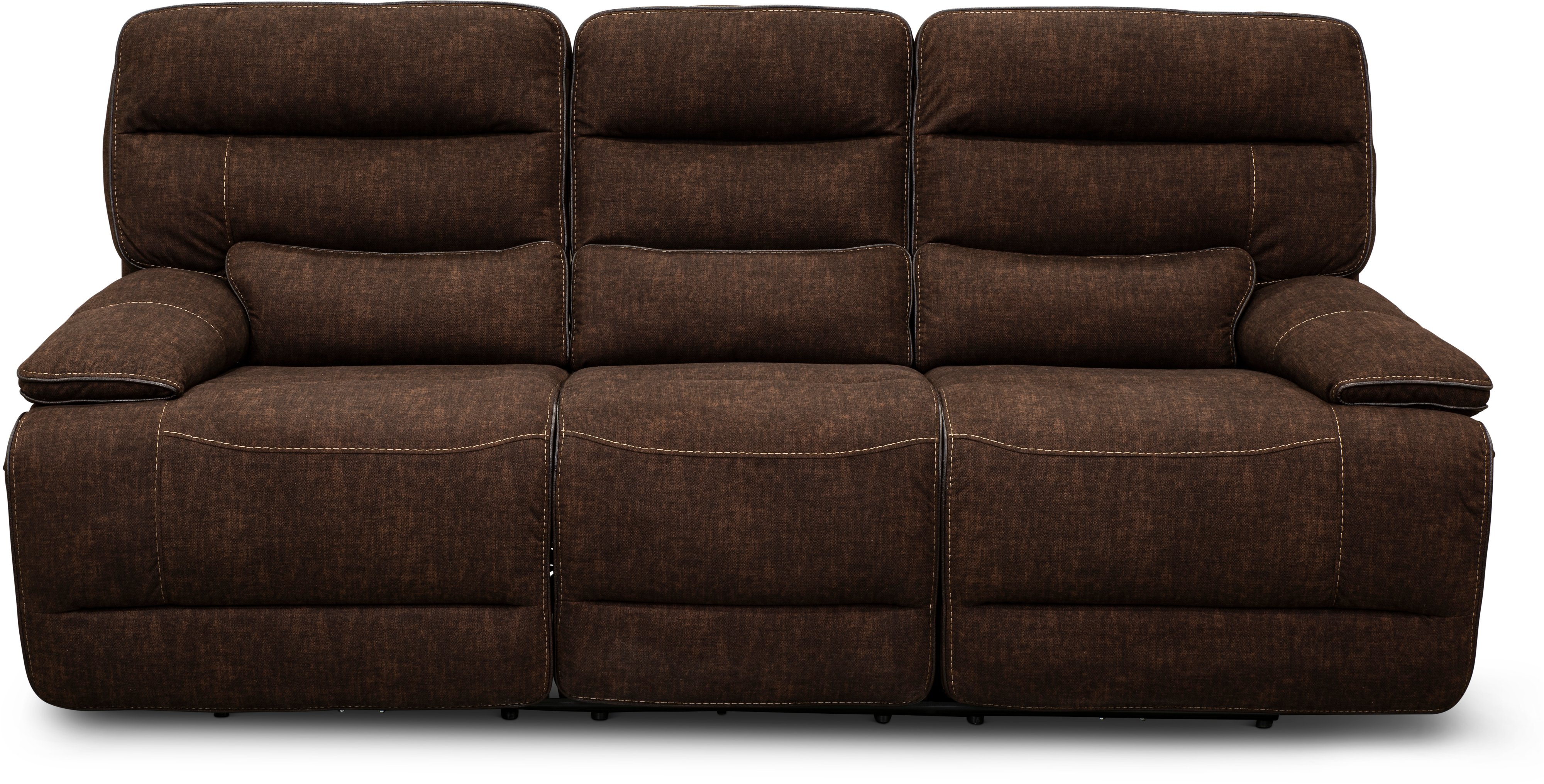 Rock Quarry Coffee Brown Power Reclining Sofa-1