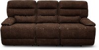 Rock Quarry Coffee Brown Power Reclining Sofa-1