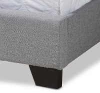 Contemporary Light Gray Upholstered King Bed - Westley-5