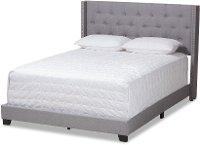 Contemporary Light Gray Upholstered King Bed - Westley-6