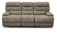 Rock Quarry Granite Gray Power Reclining Sofa